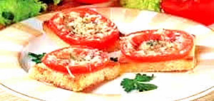 гренки с помидорами и сыром