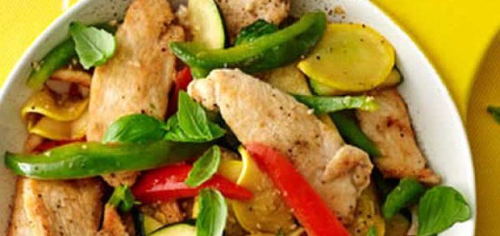 курица с цуккини