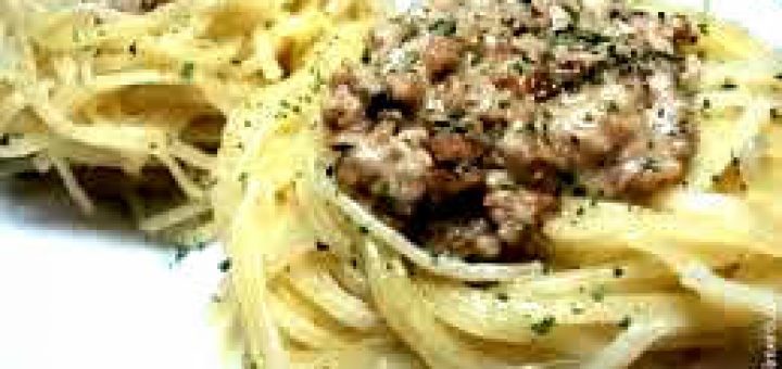 макароны с потрошками