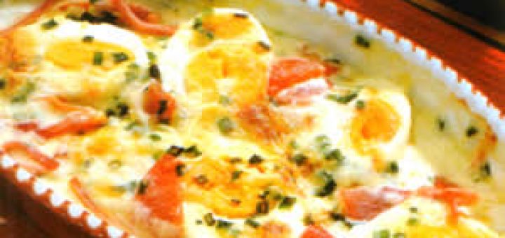 яйца с ветчиной