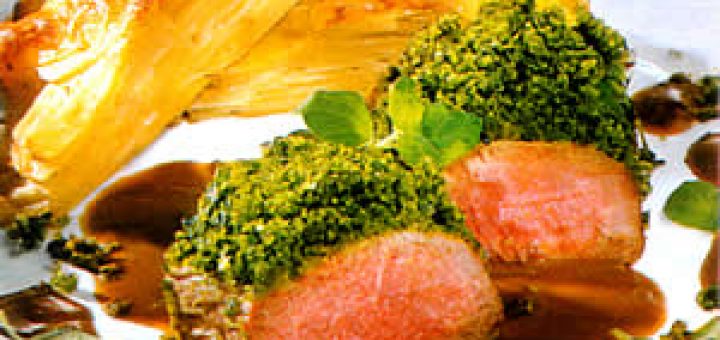 баранина с пряной корочкой