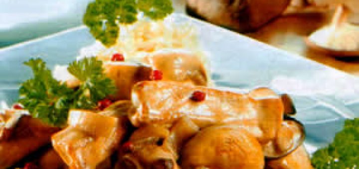 свинина с грибами