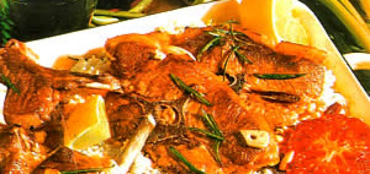 баранина с овощами