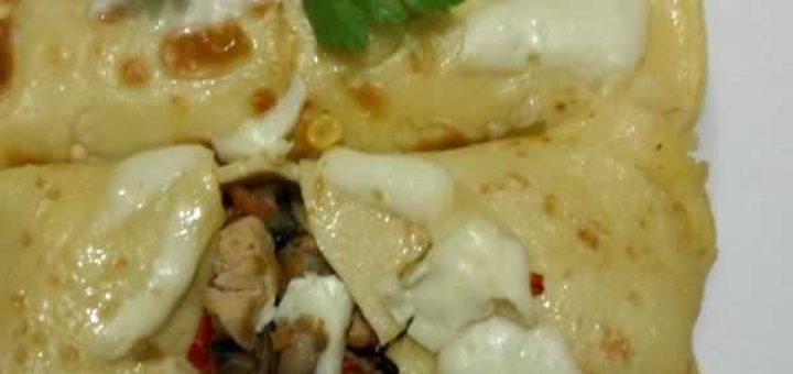 блинчики с грибами