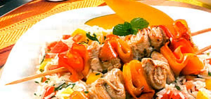 грудка индейки с рисом и овощами