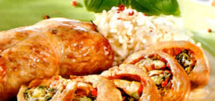 фаршированные рулеты из индейки