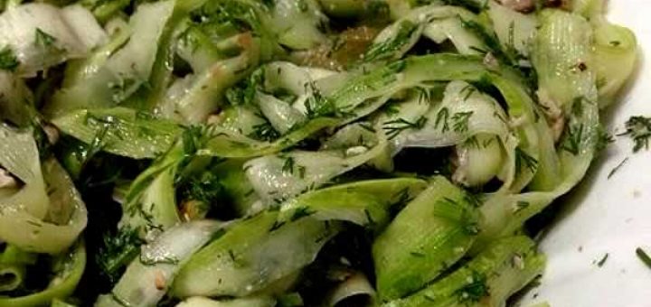 салат из кабачков с редькой