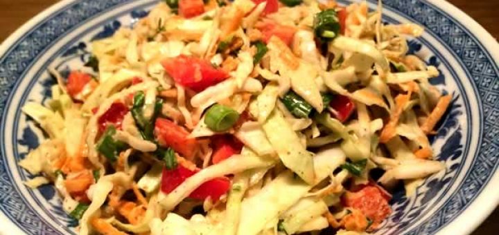 салат из помидоров с капустой