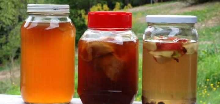 квас из сушеных яблок