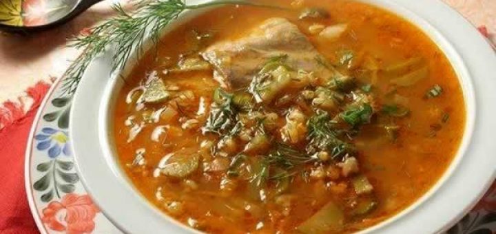 рассольник с гусиными потрохами