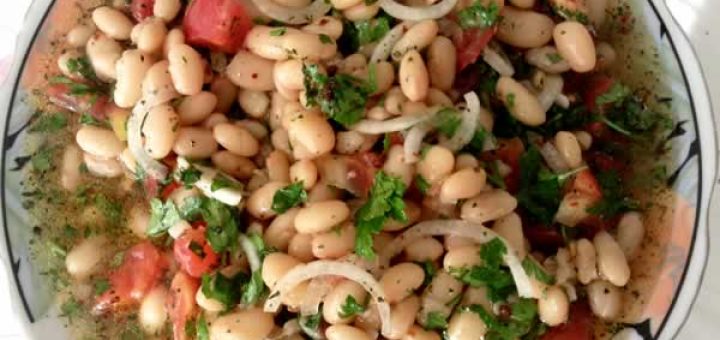 салат из белой фасоли фассул