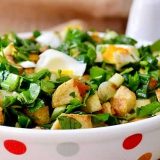 картофельный салат с курицей