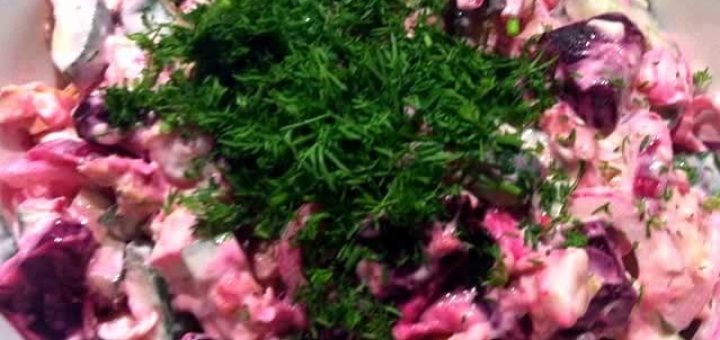 салат из свеклы с огурцами