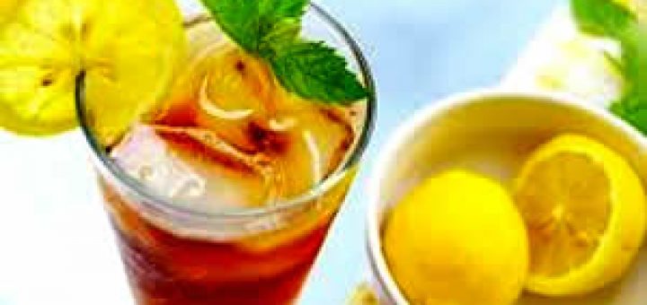 холодный чай с лимоном