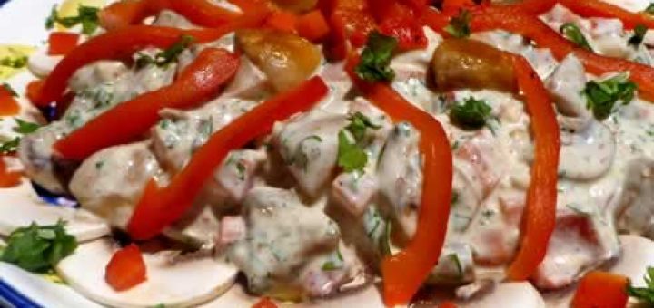 салат из грибов