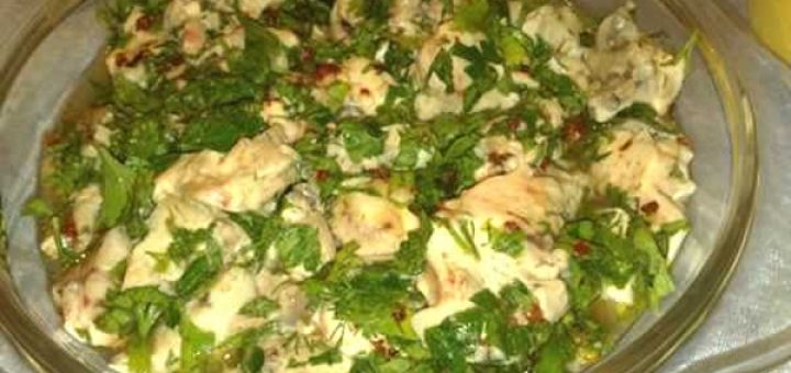 салат из мозгов