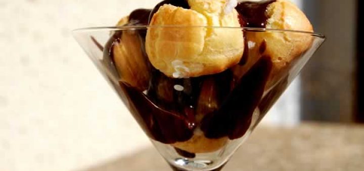 шоколадные профитроли