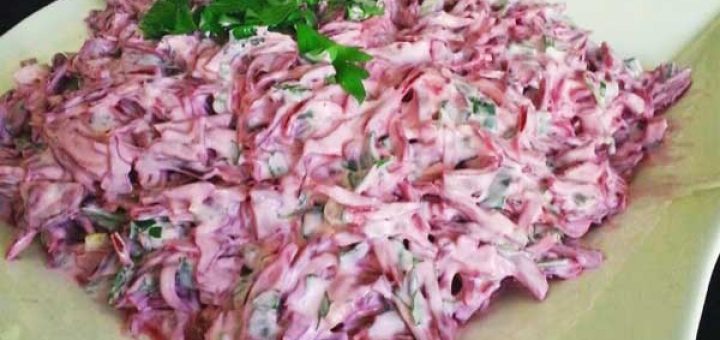 салат из краснокочанной капусты