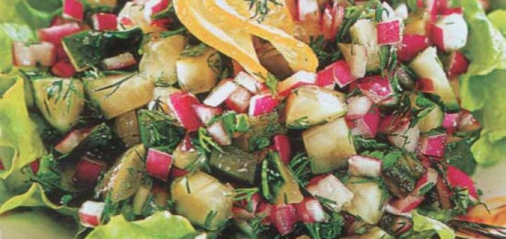 зеленый салат