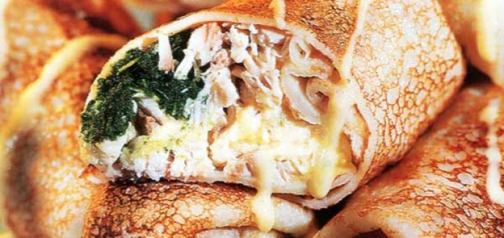 блины с индейкой