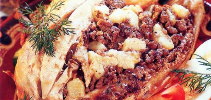 фаршированная курица