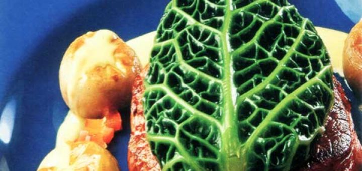 говядина с печеночным паштетом