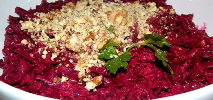 салат свекольный с орехами