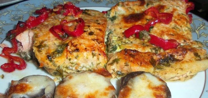 рыба под сырной корочкой