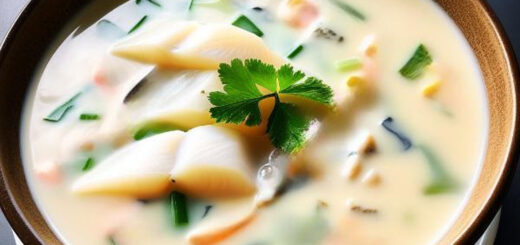 молочный суп с рыбой