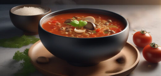 грибной суп с рисом