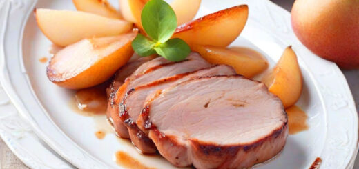 свинина с грушами